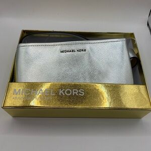 Michael Kors Gold Shiny adjustable belt bag gift box